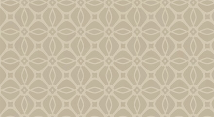 Beige abstract floral repeating pattern
