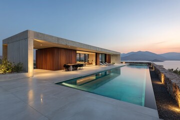 Fototapeta premium swimming pool in hotel
