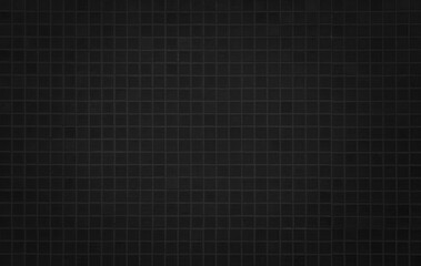Dark black ceramic wall chequered and floor tiles mosaic background in bathroom. Design pattern geometric with grid wallpaper texture decoration pool. Simple seamless abstract surface grunge.