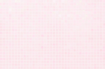 Pink tile wall chequered background bathroom floor texture. Ceramic wall and floor tiles mosaic background in bathroom and kitchen clean. Pool design pattern geometric with grid wallpaper decoration.