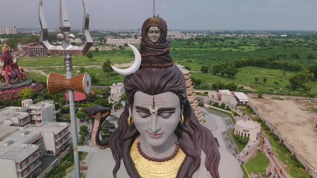 Shiv Dham Vrindavan Drone View