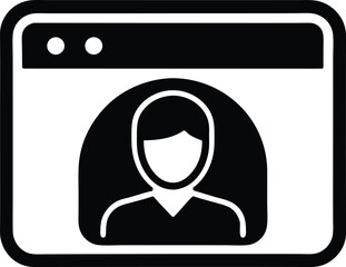 View profile vector icon.