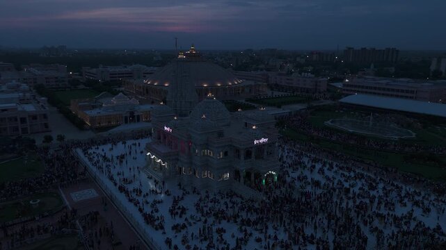Prem Mandir Vrindavan in Golden hour