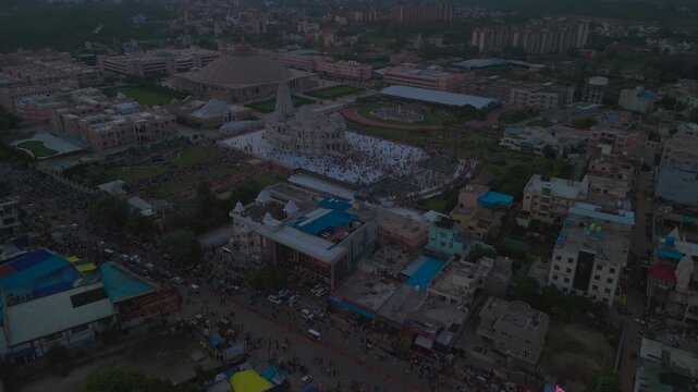 Prem Mandir during Golden Hours