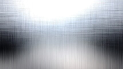 Abstract Composition with Metallic Texture, Brushed Aluminum Effect and Light-Shadow Gradient, Light White with Blue Tint on Top, Dark Gray-Black Below, Fine Grid Texture, Ideal for Tech and Industria