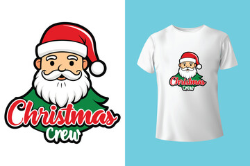 Christmas T shirt design or Lettering Christmas t shirt design template or Typography Santa T shirt design vector for the Christmas lover warm advance wishes for merry Christmas