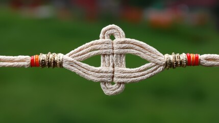 Artful knot tying demonstration outdoor workshop visual tutorial natural setting close-up view craftsmanship explored
