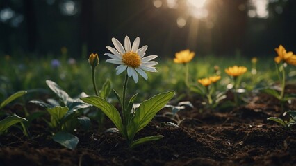 spring flowers in the garden