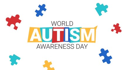 World Autism Awareness Day is an annual event that highlights the need for increased awareness and understanding of autism spectrum disorder. A graphical template. Autism month illustration animation. - Powered by Adobe