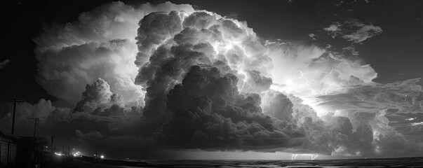 Monochrome Cloud Formation