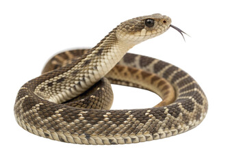 Obraz premium snake in front of white background