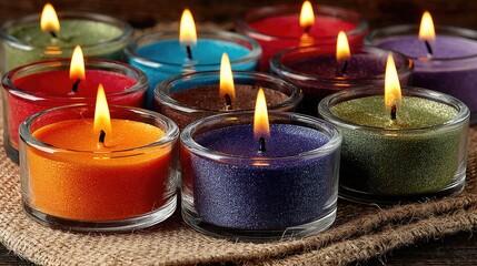Colorful Tea Light Candles