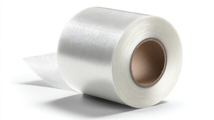 Rolled, clear, flexible sheet material