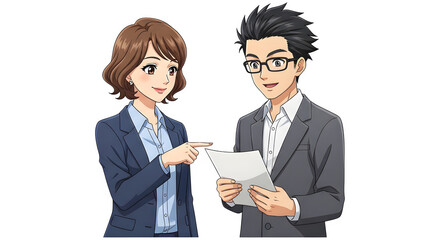 Set of Business man character design. Cartoon illustration.