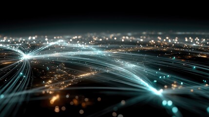 Fototapeta premium Connected World Network