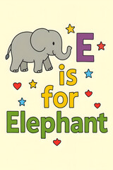 text, E is for Elephant,generative AI