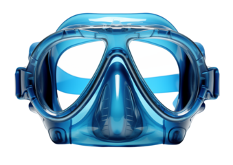 Blue Diving Mask: Snorkeling Gear for Underwater Adventures on transparent background png