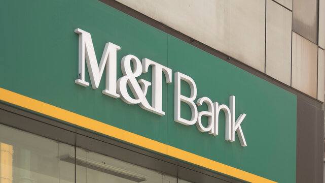 M&T Bank Corporation is an American bank holding company headquartered in Buffalo, New York. Taken at Manhattan NYC on August 2025.