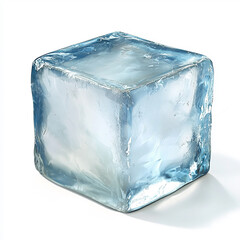 Obraz premium ice cube isolated on white background