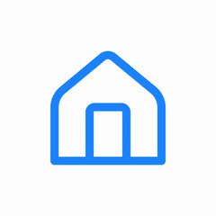 home house building icon sign vector