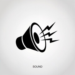 Vector illustration of a hand holding a megaphone, an isolated communication icon of a loudspeaker
