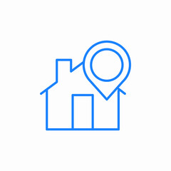 location house address icon sign vector
