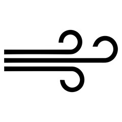 Obraz premium Abstract symbol of wind, representing motion and weather