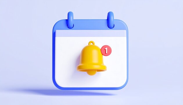 Calendar icon with notification