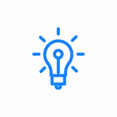 lightbulb idea inspiration icon sign vector