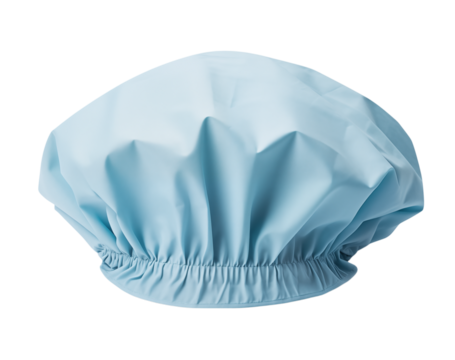 Light Blue Bouffant Cap: Clean, Professional Headwear on transparent background png