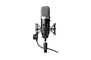 Professional Studio Microphone: Crisp Audio Recording Equipment on transparent background png