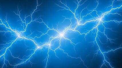 Fractal-like neon electricity branching in a cosmic void, depicting natural energy patterns.