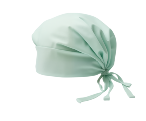 Soft Mint Green Bouffant Cap: Medical Headwear, Surgical Cap,  Spa Head Covering on transparent background png