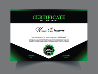 Editable certificate template design idea