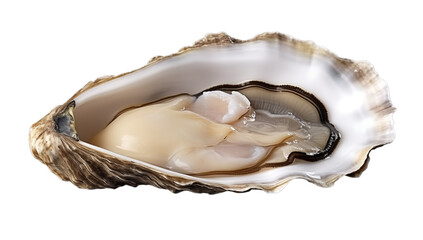 Naklejka premium Fresh Oyster: A Culinary Delight on transparent background png