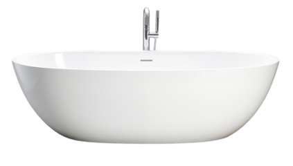Modern Freestanding Bathtub: Luxurious Bathroom Design Inspiration on transparent background png