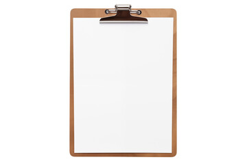 Blank Clipboard with Paper: Perfect for Presentations & Note-Taking on transparent background png