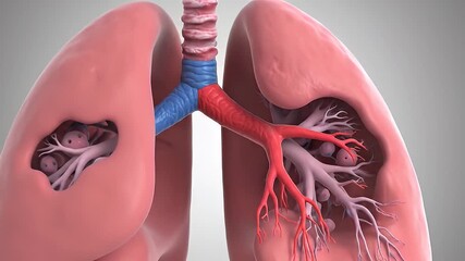 Detailed human body organs illustration