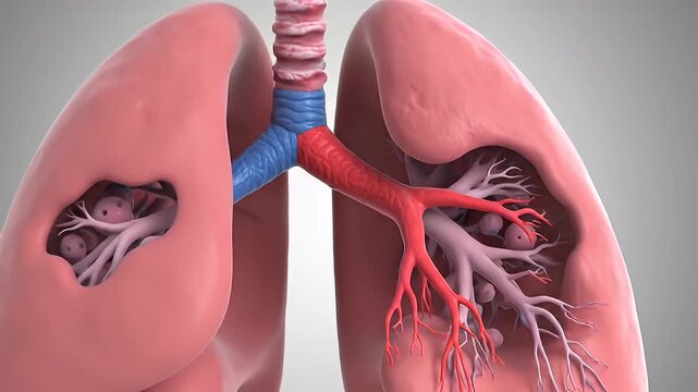 Detailed human body organs illustration