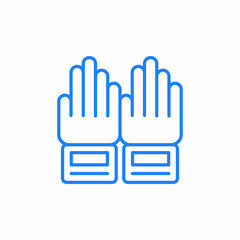 duty work protective gloves icon sign vector