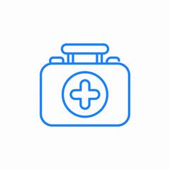 emergency first aid kit icon sign vector