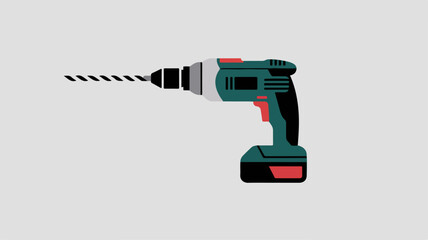 Cordless drill tool for construction and repair tasks