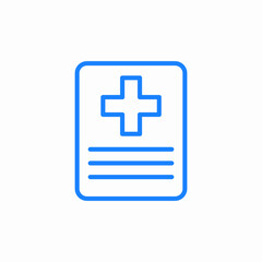 medical card or prescription icon sign vector
