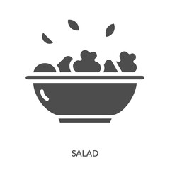 Salad Icon Line Style. Design Vector Illustration
