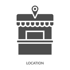 Location Icon Line Style. Design Vector Illustration