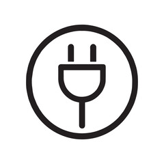 Obraz premium Vector icon set of electrical plug and power symbols for technology and business design