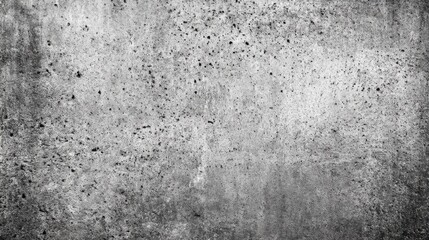 A plain grey concrete wall with numerous small irregular holes and imperfections,