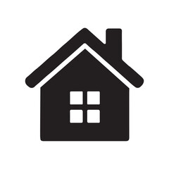 House icon isolated on white background for home and real estate concept