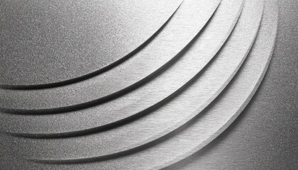 Overlapping, curved, gray sheets create a textured, abstract design