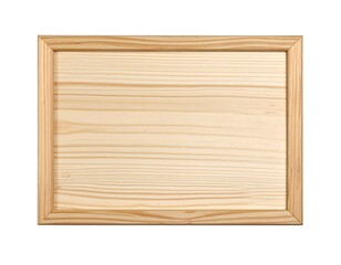 Light-toned wooden frame